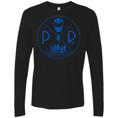 T-Shirts Black / Small Blue Power Men's Premium Long Sleeve