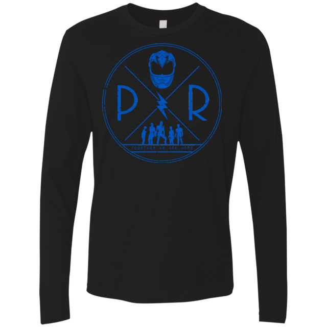 T-Shirts Black / Small Blue Power Men's Premium Long Sleeve