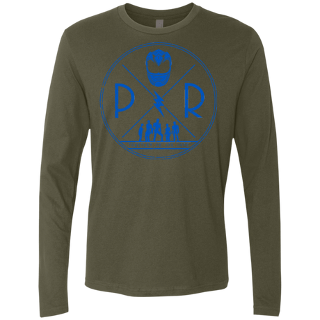 T-Shirts Military Green / Small Blue Power Men's Premium Long Sleeve