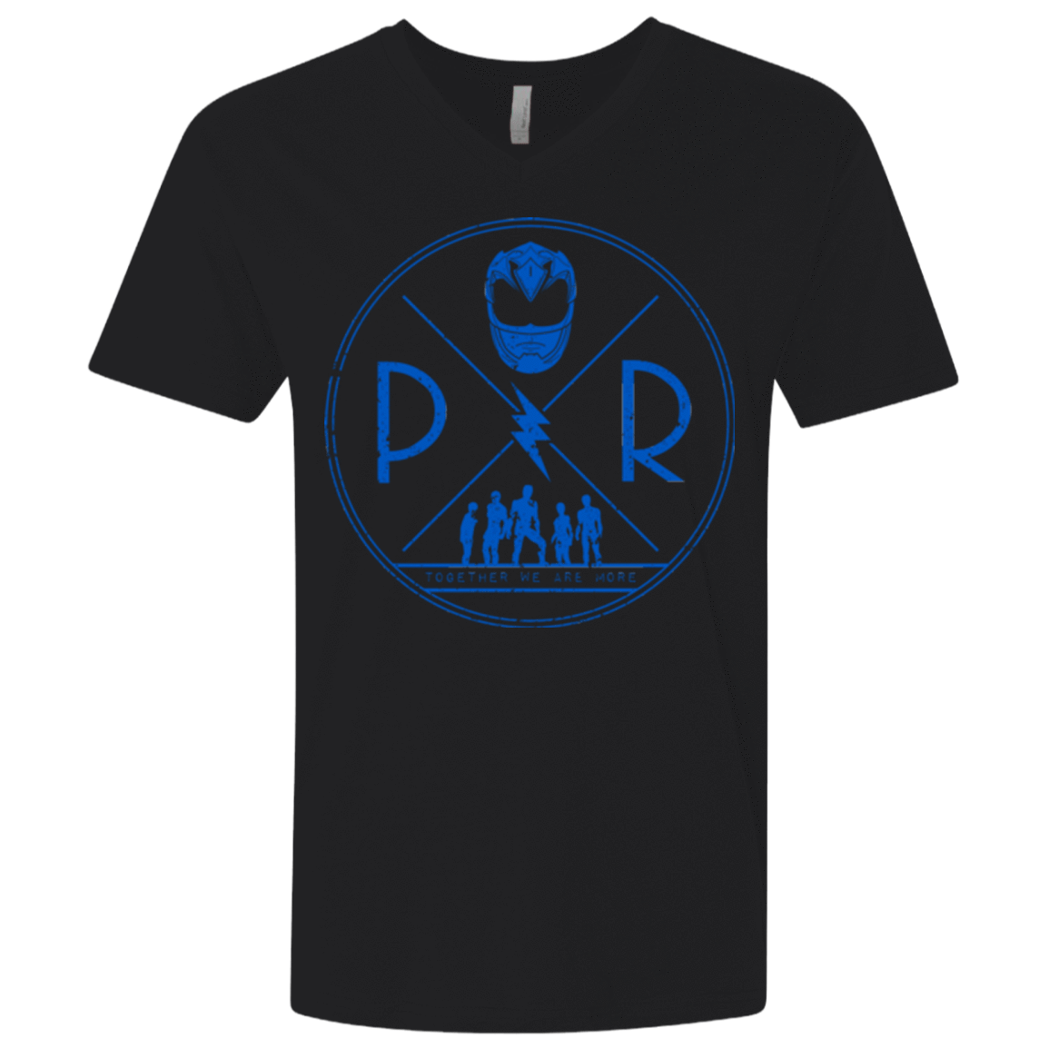 T-Shirts Black / X-Small Blue Power Men's Premium V-Neck