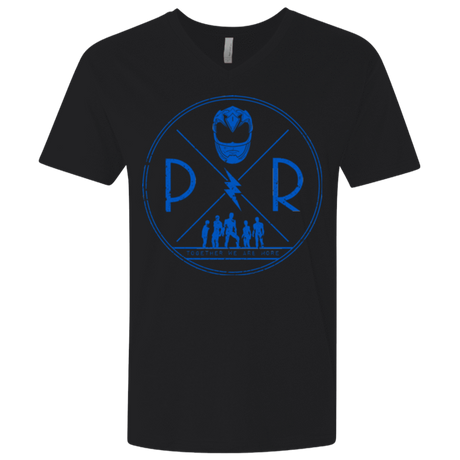 T-Shirts Black / X-Small Blue Power Men's Premium V-Neck