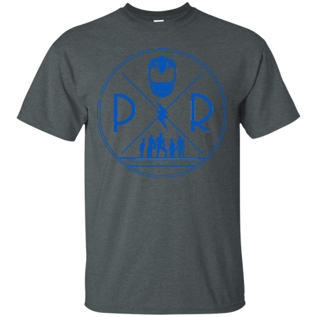 T-Shirts Dark Heather / Small Blue Power T-Shirt