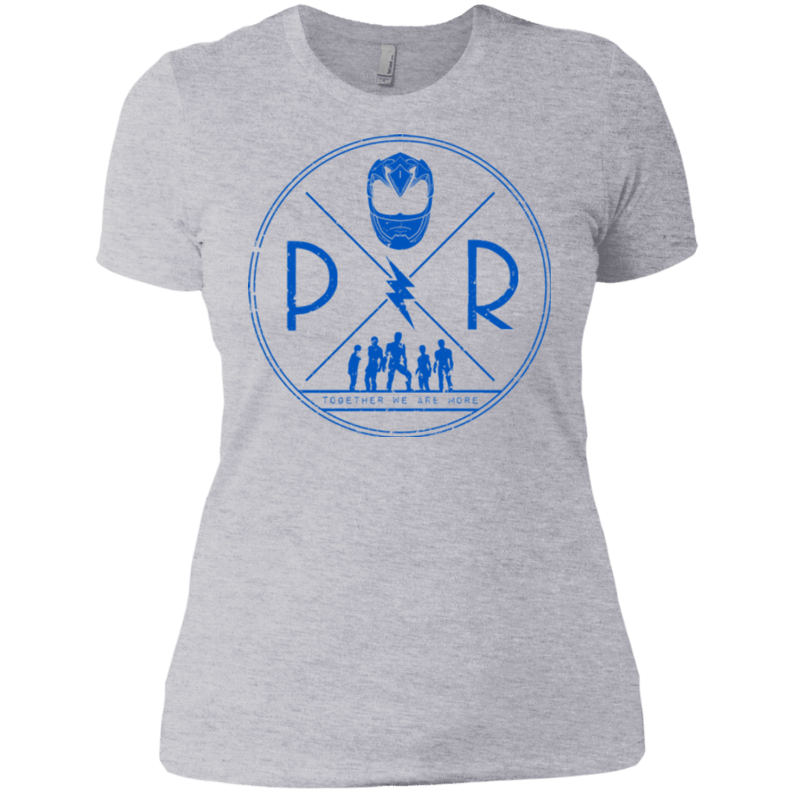 T-Shirts Heather Grey / X-Small Blue Power Women's Premium T-Shirt