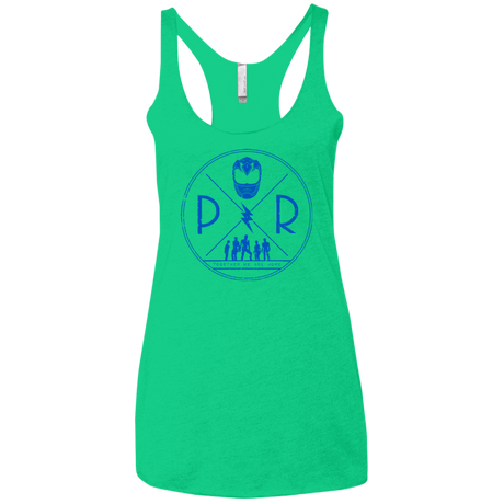 T-Shirts Envy / X-Small Blue Power Women's Triblend Racerback Tank