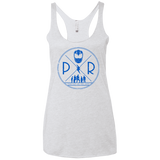 T-Shirts Heather White / X-Small Blue Power Women's Triblend Racerback Tank