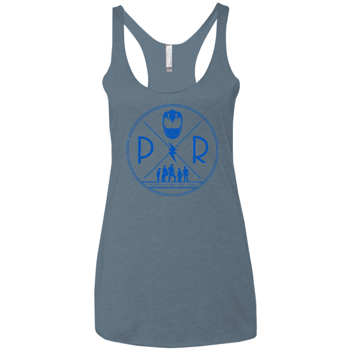 T-Shirts Indigo / X-Small Blue Power Women's Triblend Racerback Tank