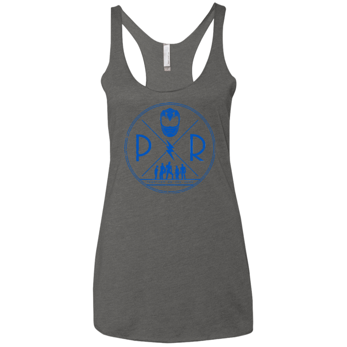 T-Shirts Premium Heather / X-Small Blue Power Women's Triblend Racerback Tank