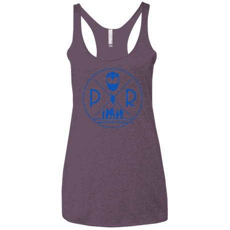 T-Shirts Vintage Purple / X-Small Blue Power Women's Triblend Racerback Tank