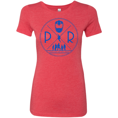 T-Shirts Vintage Red / Small Blue Power Women's Triblend T-Shirt