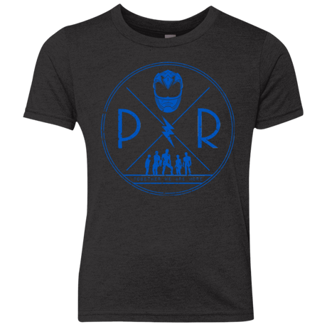 T-Shirts Vintage Black / YXS Blue Power Youth Triblend T-Shirt