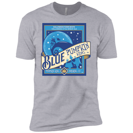 T-Shirts Heather Grey / YXS Blue Pumpkin King Boys Premium T-Shirt
