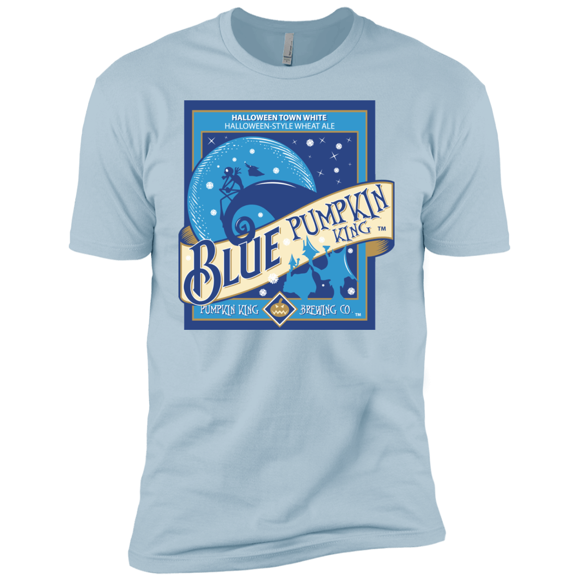 T-Shirts Light Blue / YXS Blue Pumpkin King Boys Premium T-Shirt