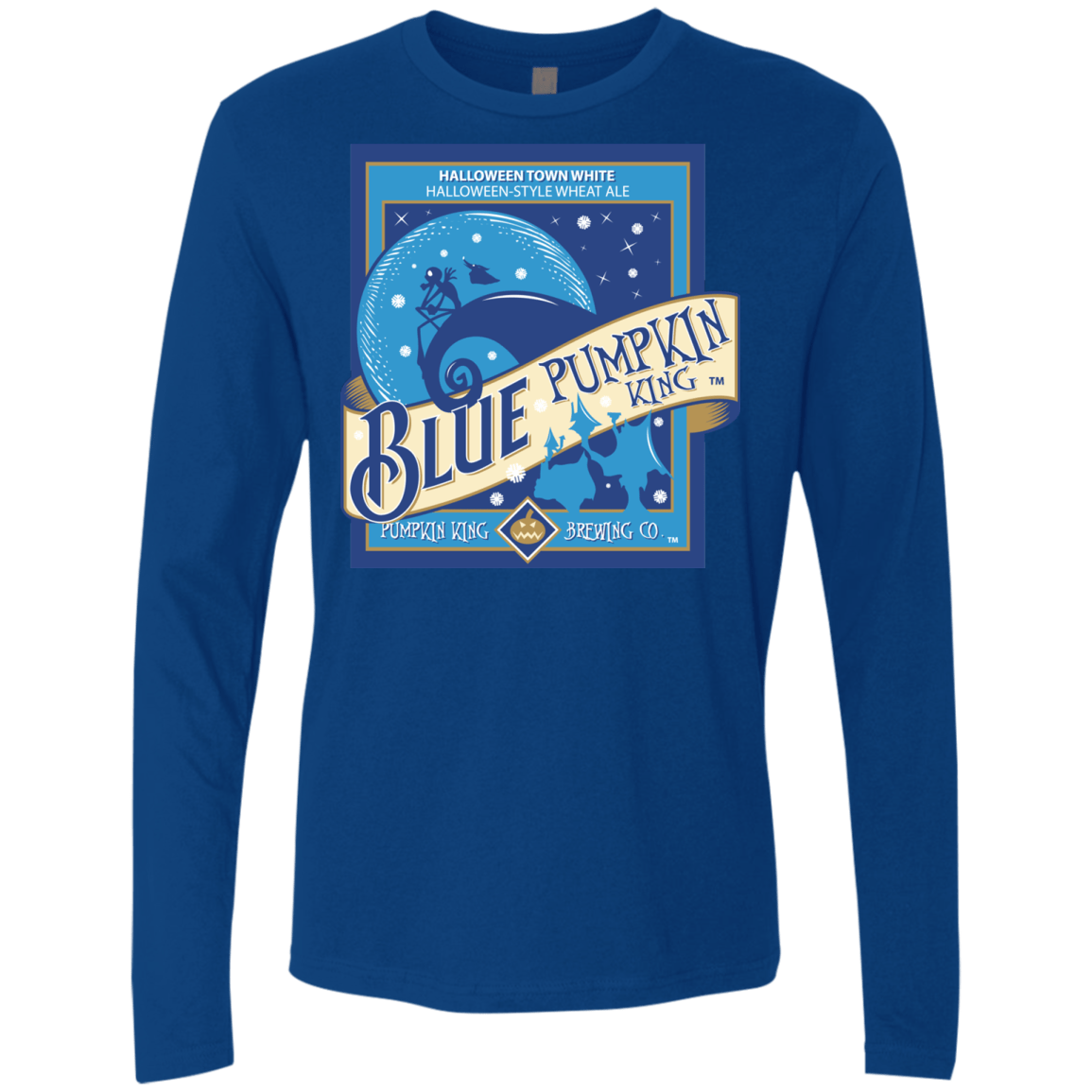 T-Shirts Royal / Small Blue Pumpkin King Men's Premium Long Sleeve