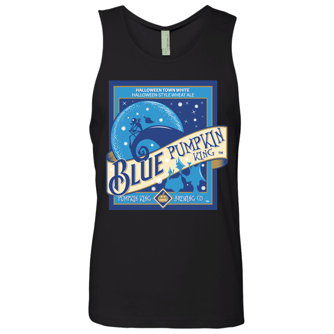T-Shirts Black / Small Blue Pumpkin King Men's Premium Tank Top