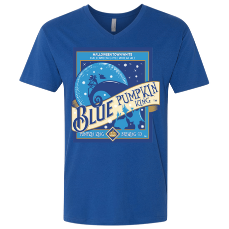 T-Shirts Royal / X-Small Blue Pumpkin King Men's Premium V-Neck