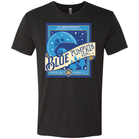 T-Shirts Vintage Black / Small Blue Pumpkin King Men's Triblend T-Shirt