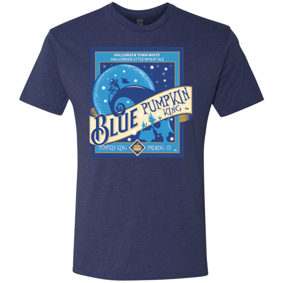 T-Shirts Vintage Navy / Small Blue Pumpkin King Men's Triblend T-Shirt