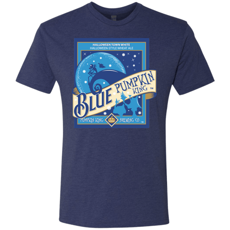T-Shirts Vintage Navy / Small Blue Pumpkin King Men's Triblend T-Shirt