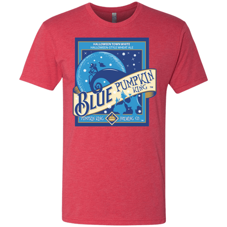 T-Shirts Vintage Red / Small Blue Pumpkin King Men's Triblend T-Shirt