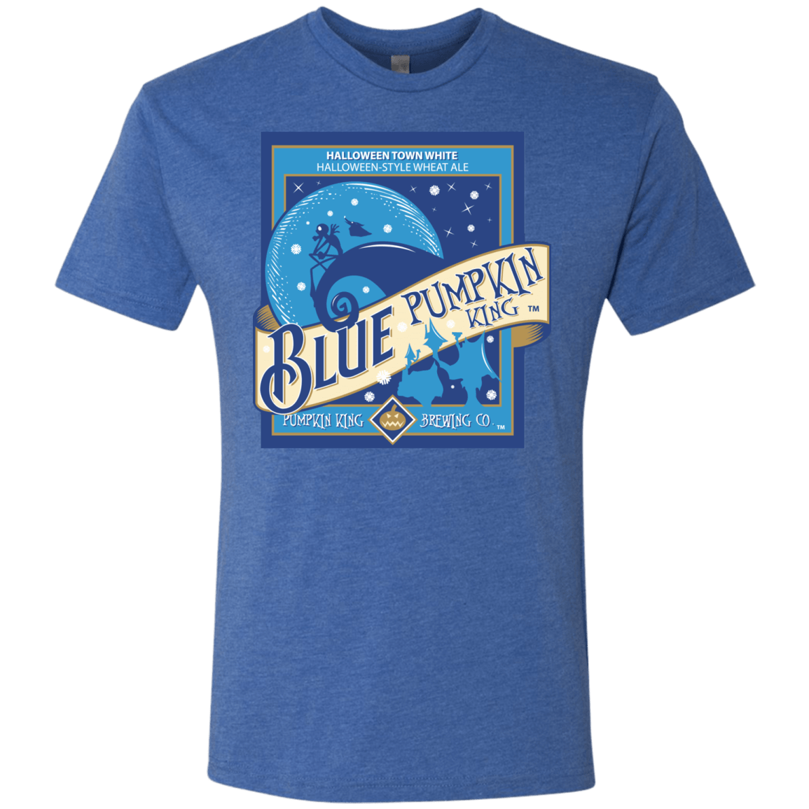 T-Shirts Vintage Royal / Small Blue Pumpkin King Men's Triblend T-Shirt