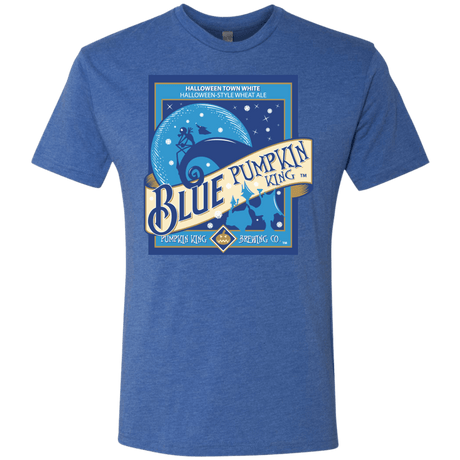 T-Shirts Vintage Royal / Small Blue Pumpkin King Men's Triblend T-Shirt