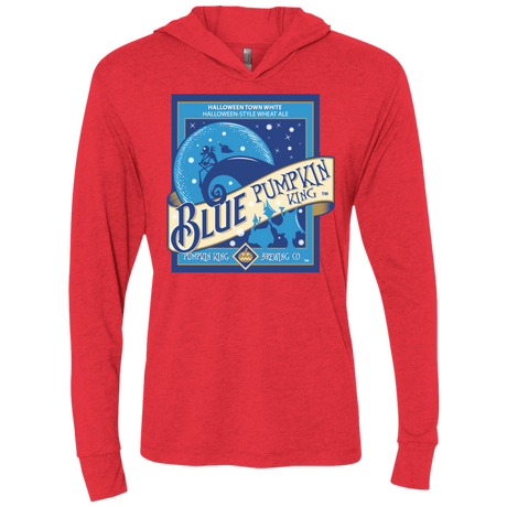 T-Shirts Vintage Red / X-Small Blue Pumpkin King Triblend Long Sleeve Hoodie Tee