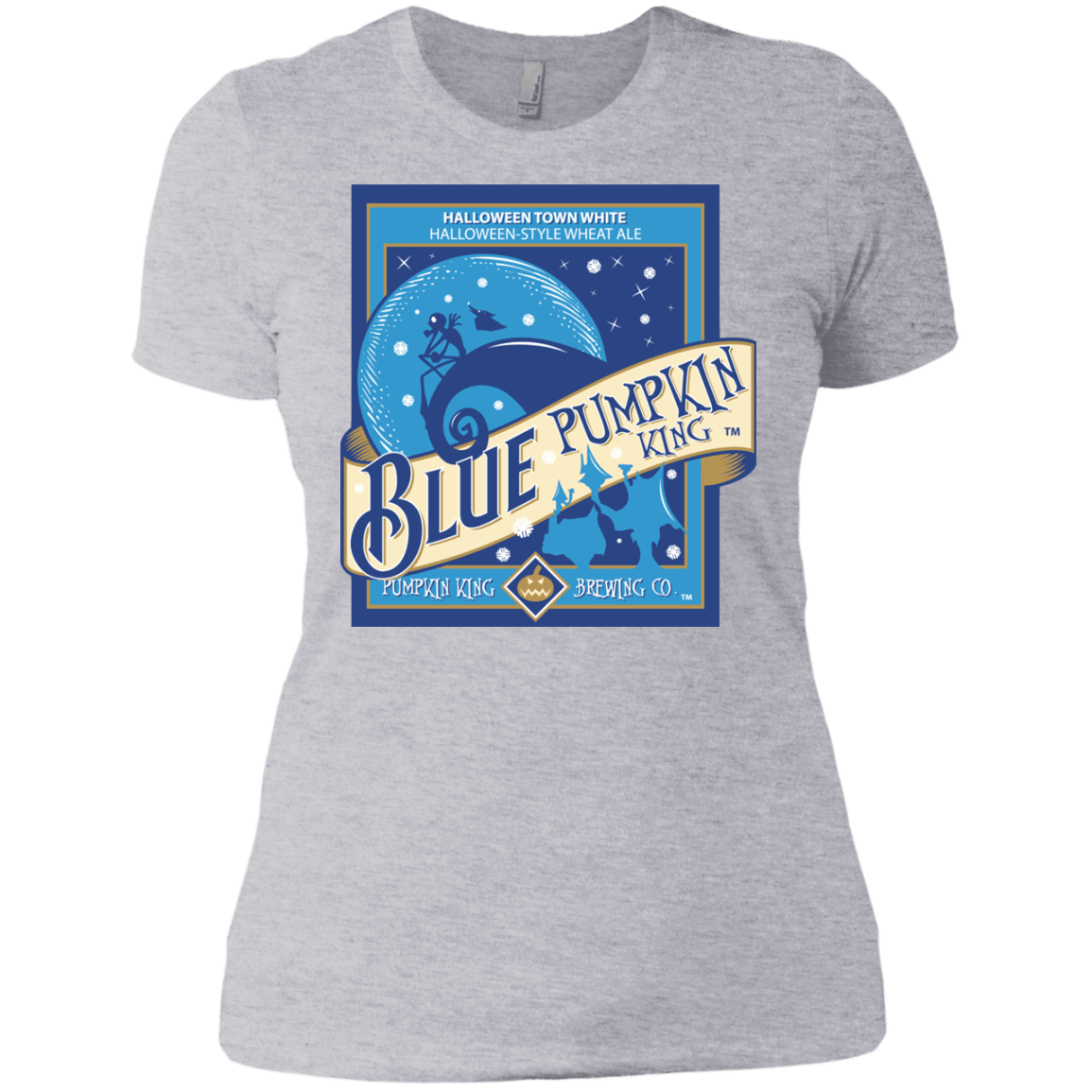 T-Shirts Heather Grey / X-Small Blue Pumpkin King Women's Premium T-Shirt