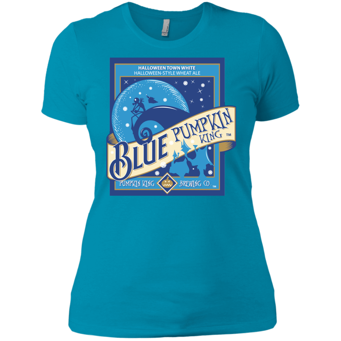 T-Shirts Turquoise / X-Small Blue Pumpkin King Women's Premium T-Shirt