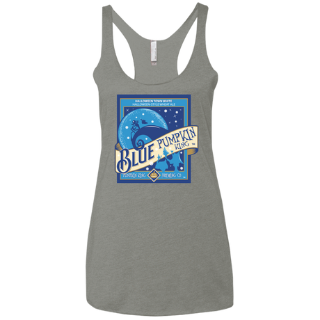 T-Shirts Venetian Grey / X-Small Blue Pumpkin King Women's Triblend Racerback Tank