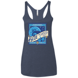 T-Shirts Vintage Navy / X-Small Blue Pumpkin King Women's Triblend Racerback Tank
