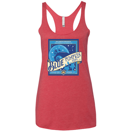 T-Shirts Vintage Red / X-Small Blue Pumpkin King Women's Triblend Racerback Tank
