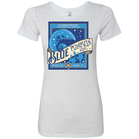 T-Shirts Heather White / Small Blue Pumpkin King Women's Triblend T-Shirt