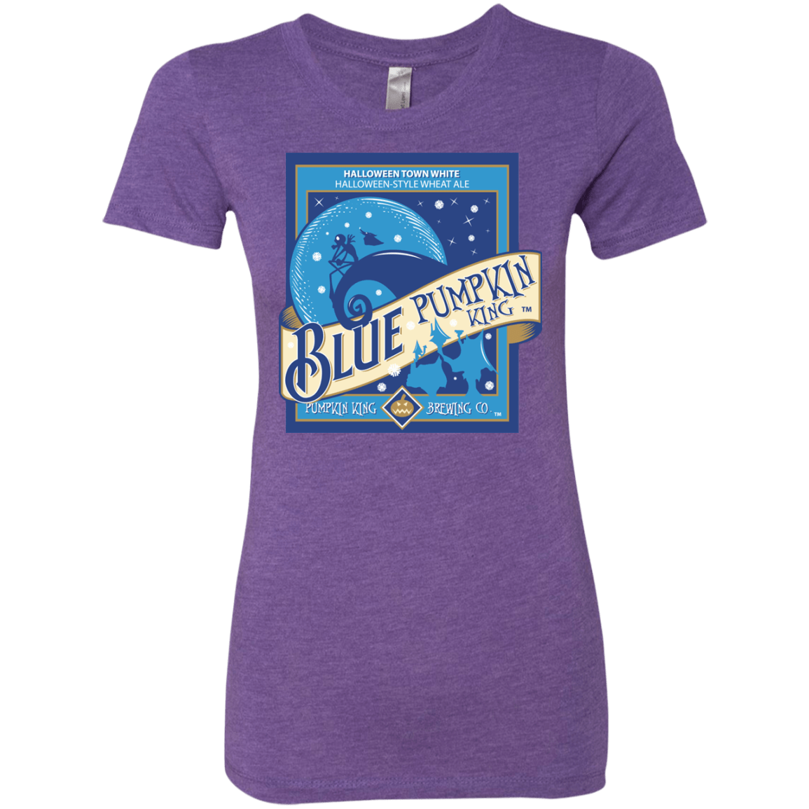 T-Shirts Purple Rush / Small Blue Pumpkin King Women's Triblend T-Shirt