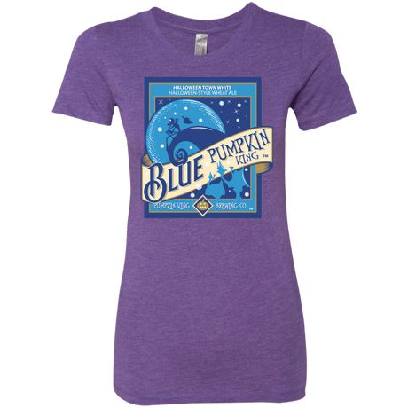 T-Shirts Purple Rush / Small Blue Pumpkin King Women's Triblend T-Shirt