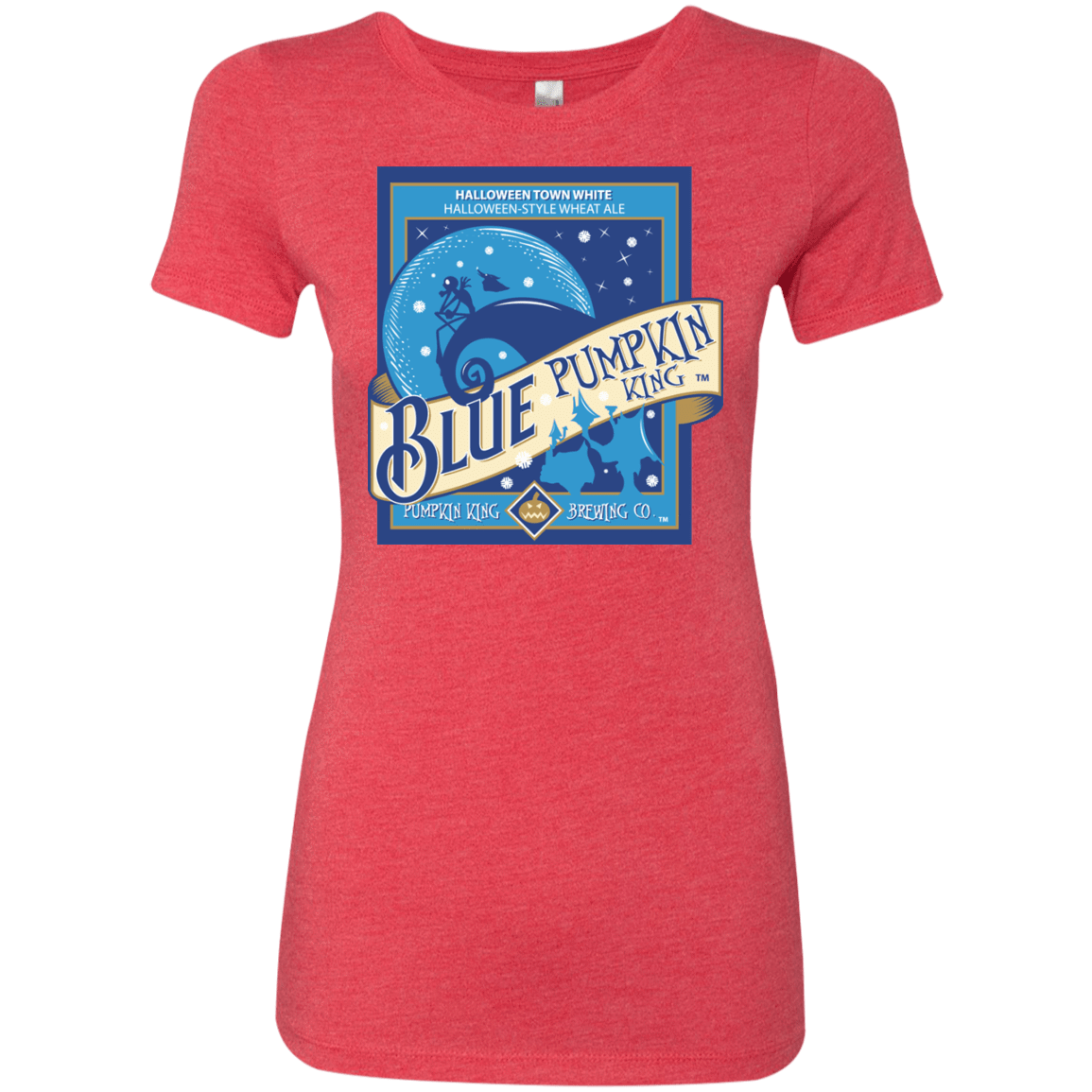 T-Shirts Vintage Red / Small Blue Pumpkin King Women's Triblend T-Shirt