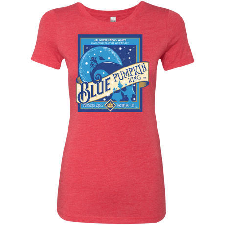 T-Shirts Vintage Red / Small Blue Pumpkin King Women's Triblend T-Shirt