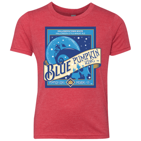 T-Shirts Vintage Red / YXS Blue Pumpkin King Youth Triblend T-Shirt