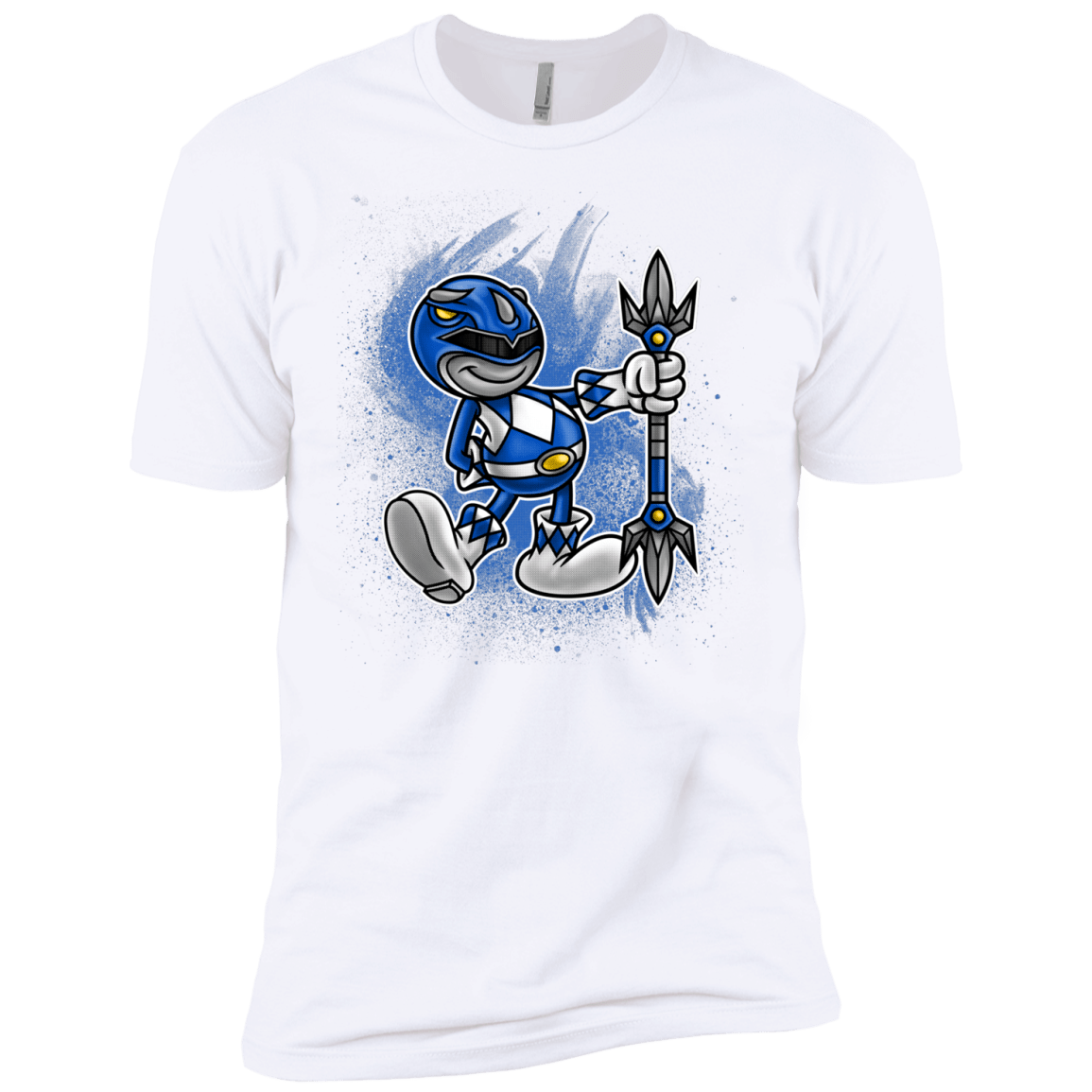 T-Shirts White / YXS Blue Ranger Artwork Boys Premium T-Shirt