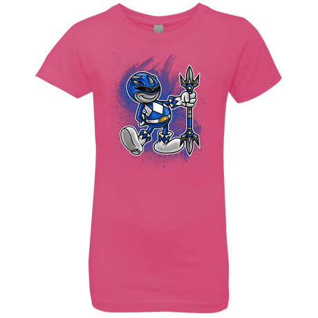 T-Shirts Hot Pink / YXS Blue Ranger Artwork Girls Premium T-Shirt