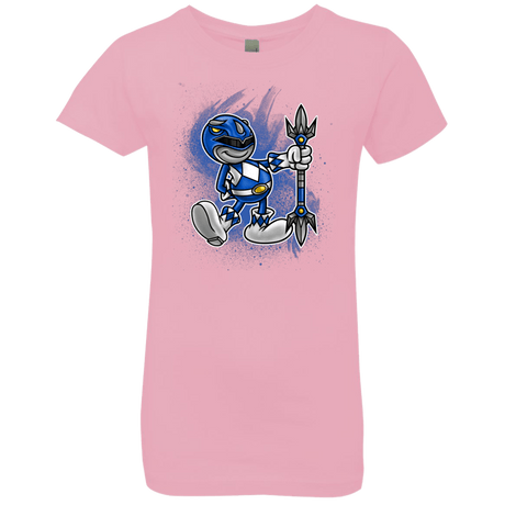 T-Shirts Light Pink / YXS Blue Ranger Artwork Girls Premium T-Shirt