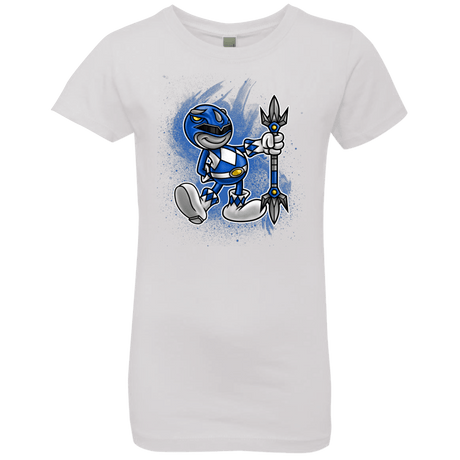 T-Shirts White / YXS Blue Ranger Artwork Girls Premium T-Shirt