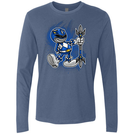T-Shirts Indigo / Small Blue Ranger Artwork Men's Premium Long Sleeve