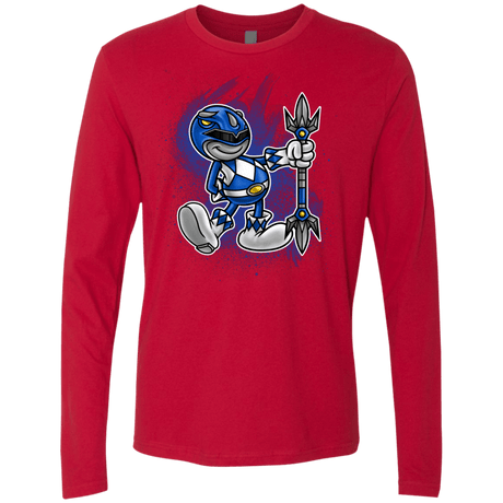 T-Shirts Red / Small Blue Ranger Artwork Men's Premium Long Sleeve