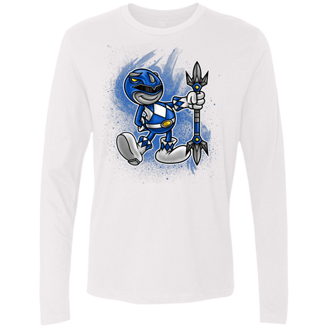 T-Shirts White / Small Blue Ranger Artwork Men's Premium Long Sleeve