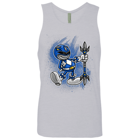 T-Shirts Heather Grey / Small Blue Ranger Artwork Men's Premium Tank Top