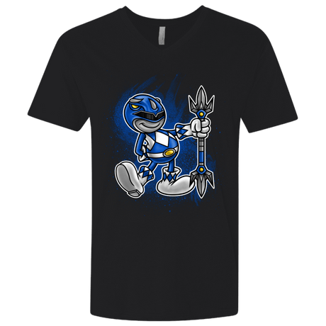 T-Shirts Black / X-Small Blue Ranger Artwork Men's Premium V-Neck