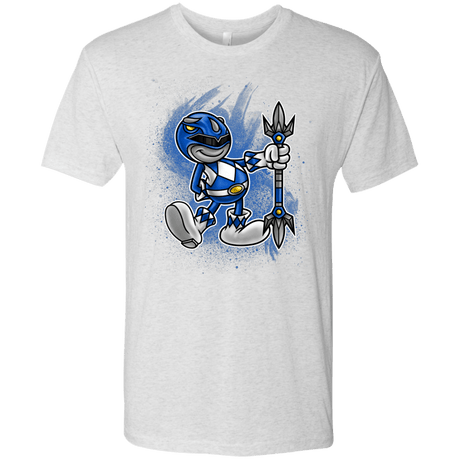 T-Shirts Heather White / Small Blue Ranger Artwork Men's Triblend T-Shirt