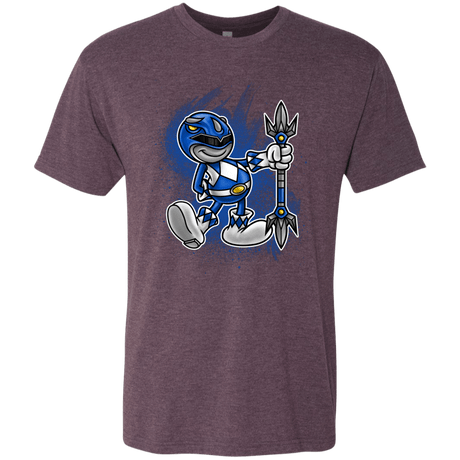 T-Shirts Vintage Purple / Small Blue Ranger Artwork Men's Triblend T-Shirt