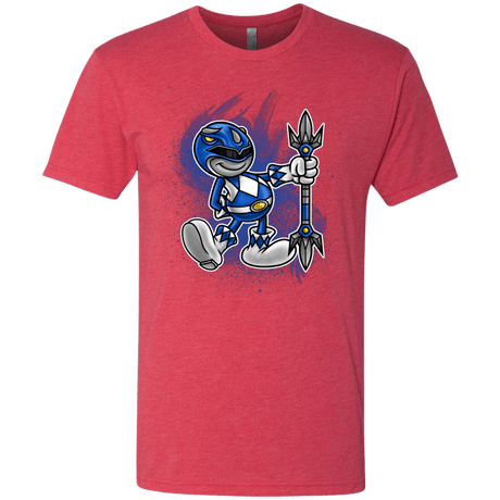 T-Shirts Vintage Red / Small Blue Ranger Artwork Men's Triblend T-Shirt