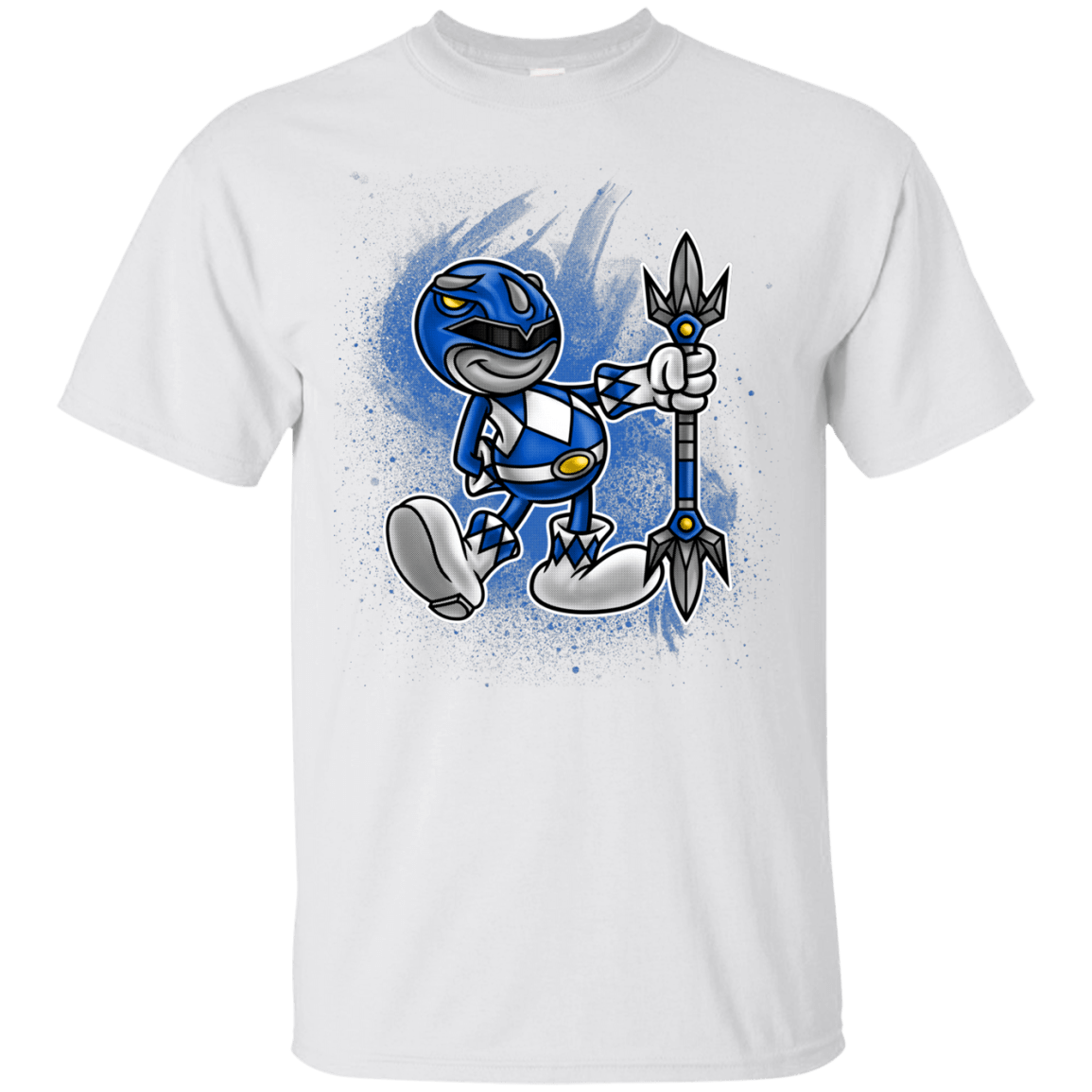 T-Shirts White / Small Blue Ranger Artwork T-Shirt
